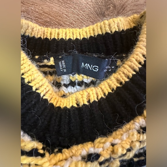 MANGO Reverse-Knit Striped Sweater - Picture 4 of 6